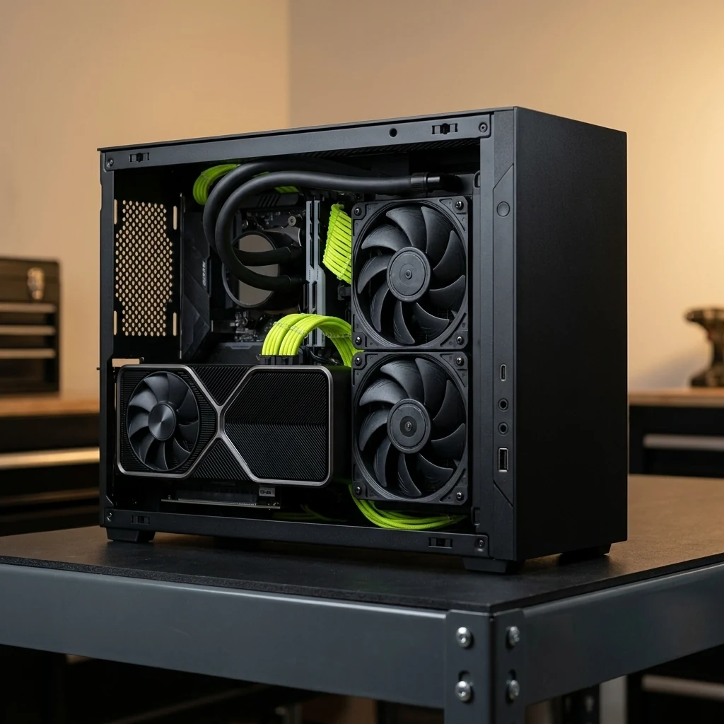 A4 9070 XT — Custom Gaming-PC im Lian Li A4-H2O von CodLab Gaming