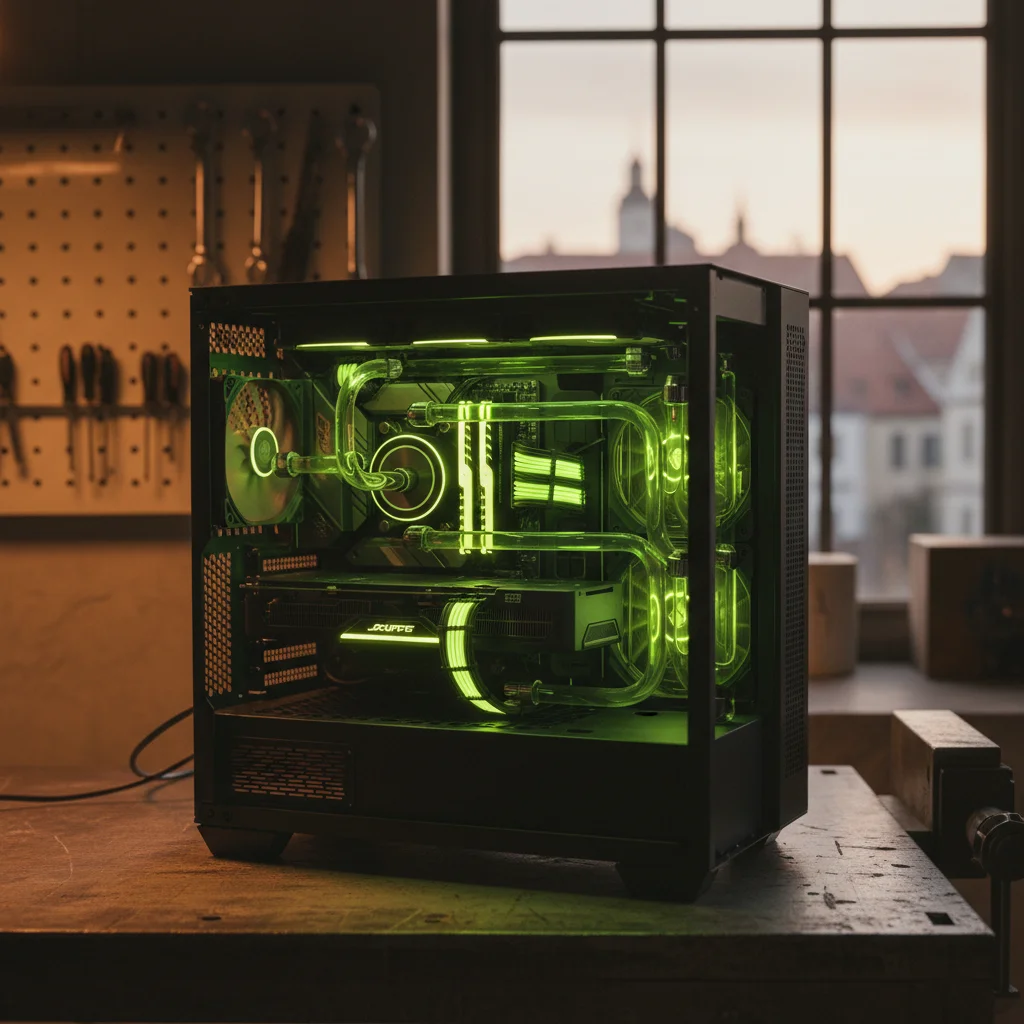 Custom Gaming-PC mit Distroplate-Wasserkühlung in der CodLab Gaming Werkstatt Regensburg